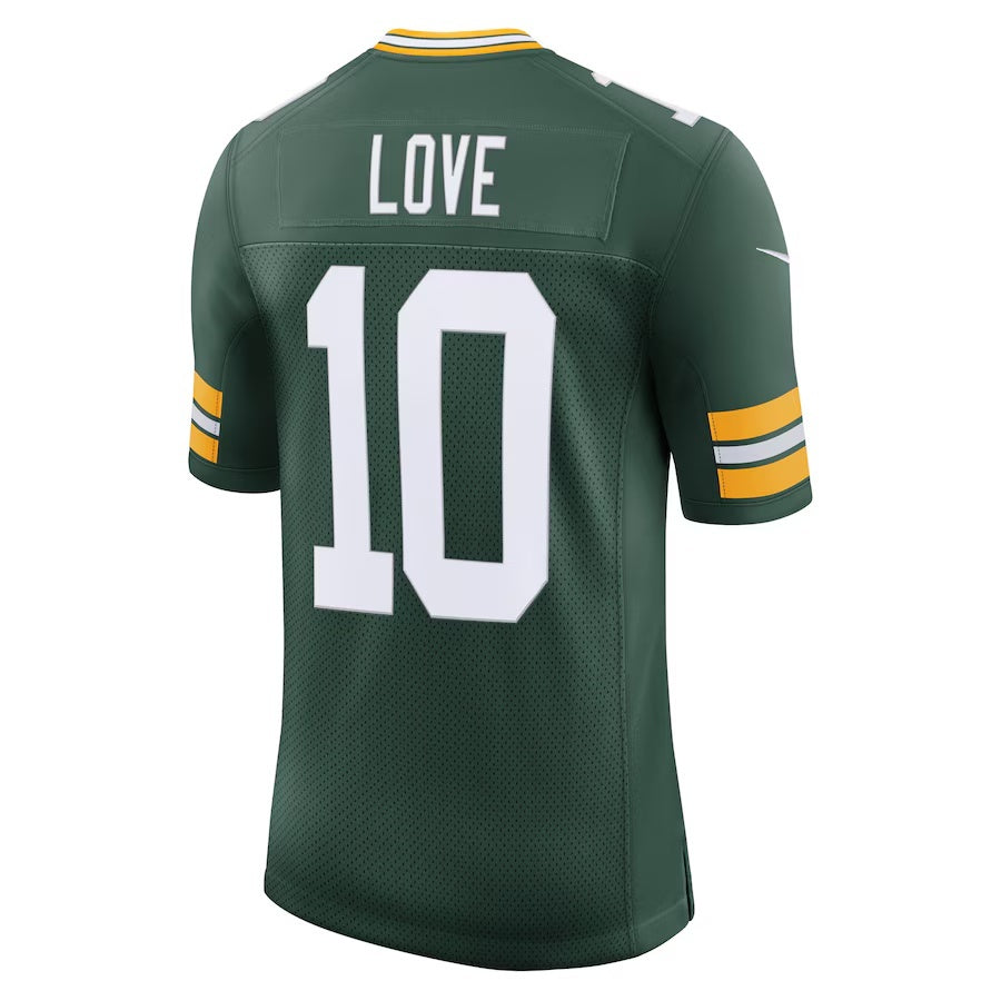 GB.Packers #10 Jordan Love Green Vapor F.U.S.E. Limited Jersey Stitched American Football Jerseys