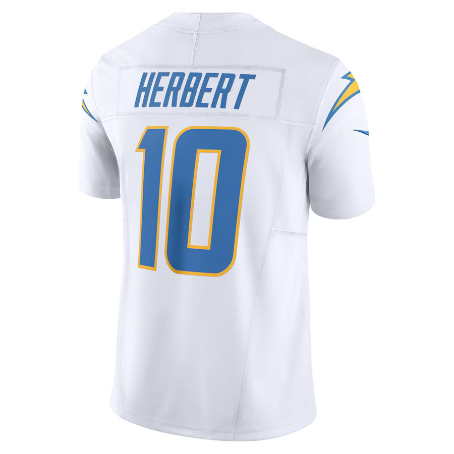 LA.Chargers #10 Justin Herbert White Vapor F.U.S.E. Limited Jersey Stitched American Football Jerseys