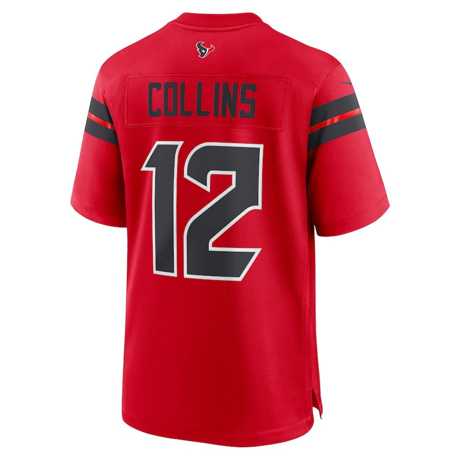 H.Texans #12 Nico Collins Red Vapor F.U.S.E. Limited Jersey Stitched American Football Jerseys