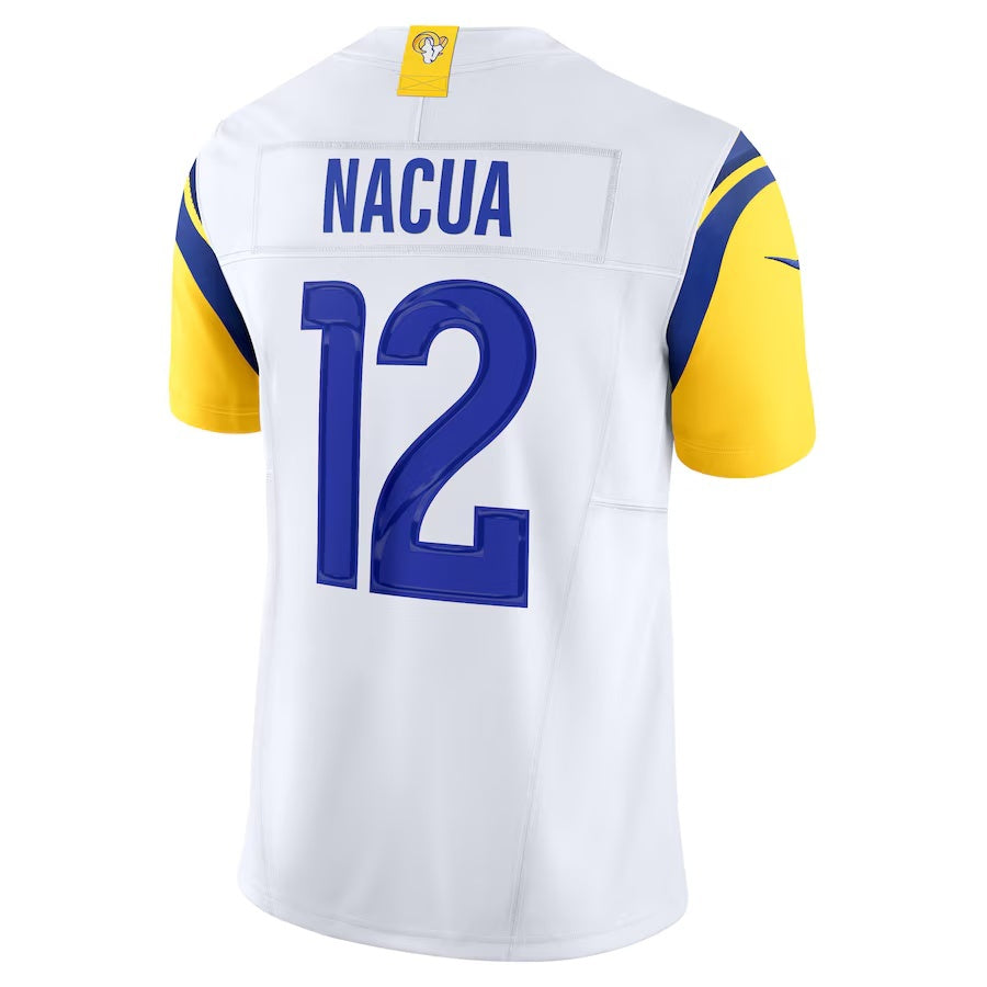 LA.Rams #12 Puka Nacua White Vapor F.U.S.E. Limited Jersey Stitched American Football Jersey