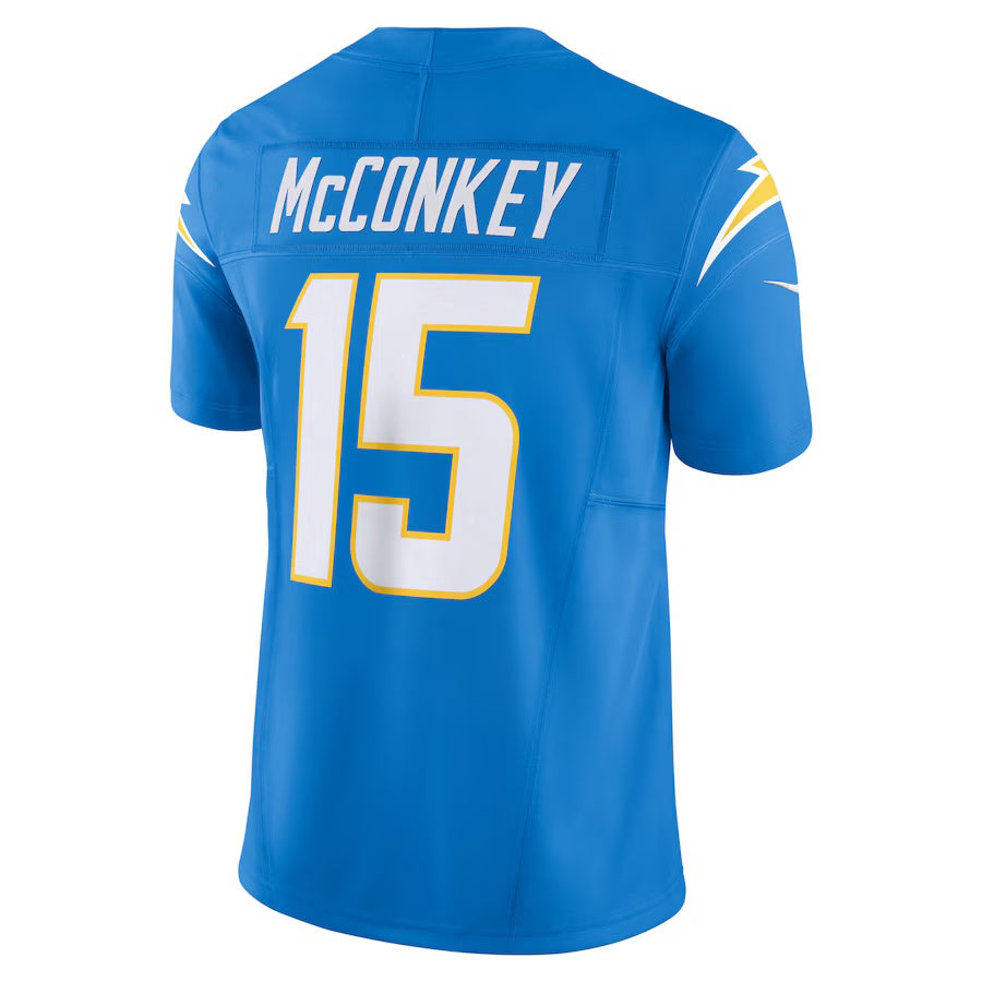 LA.Chargers #15 Ladd McConkey Powder Blue Vapor F.U.S.E. Limited Jersey Stitched American Football Jerseys