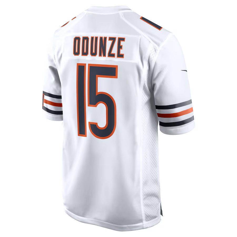 C.Bears #15 Rome Odunze White Vapor F.U.S.E. Limited Jersey Stitched American Football Jerseys