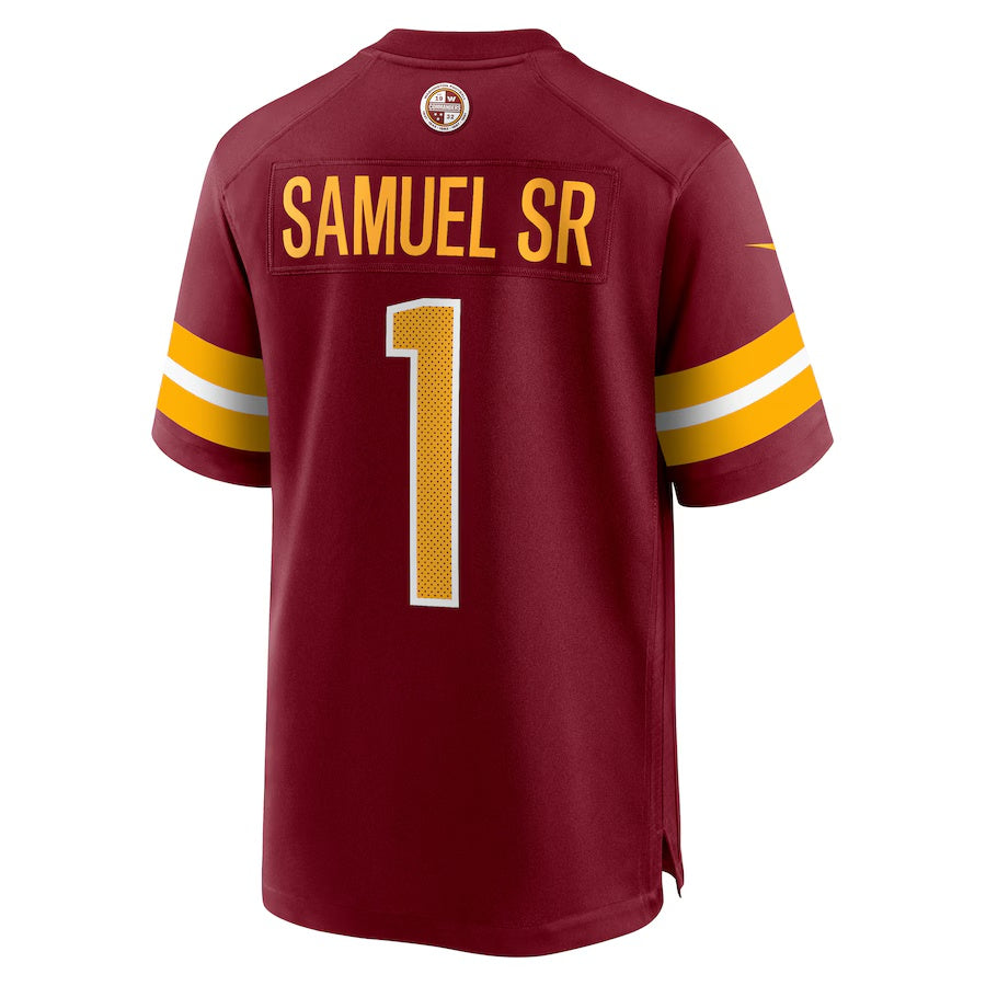 W.Commanders #1 Deebo Samuel Sr Burgundy Vapor F.U.S.E. Limited Jersey Stitched American Football Jerseys