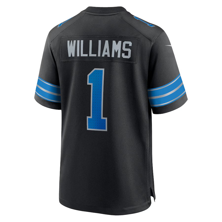 D.Lions #1 Jameson Williams Black Vapor F.U.S.E. Limited Jersey Stitched American Football Jerseys