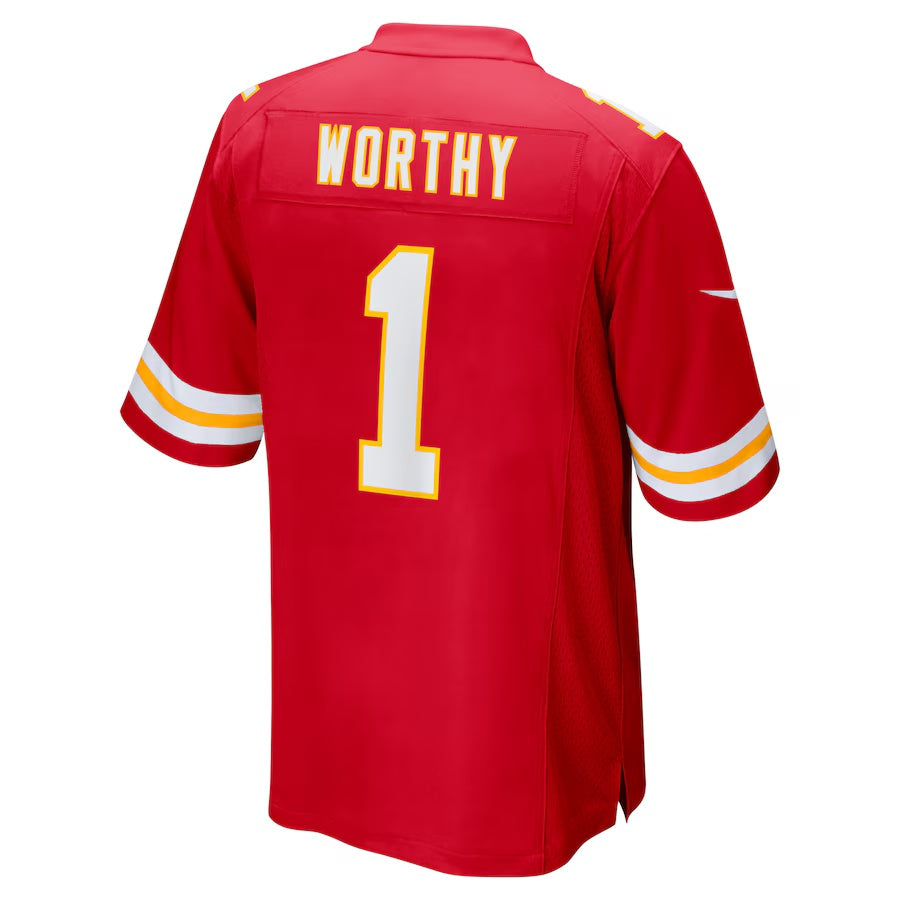 KC.Chiefs #1 Xavier Worthy Red Vapor F.U.S.E. Limited Jersey Stitched American Football Jerseys