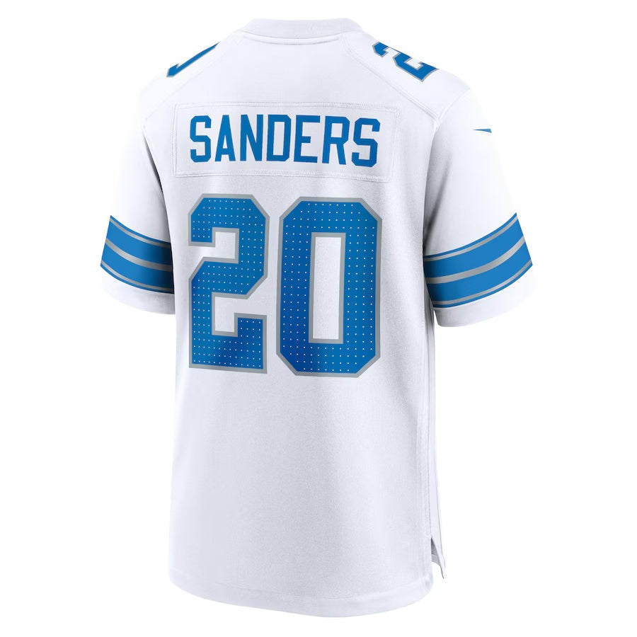 D.Lions #20 Barry Sanders White Vapor F.U.S.E. Limited Jersey Stitched American Football Jerseys