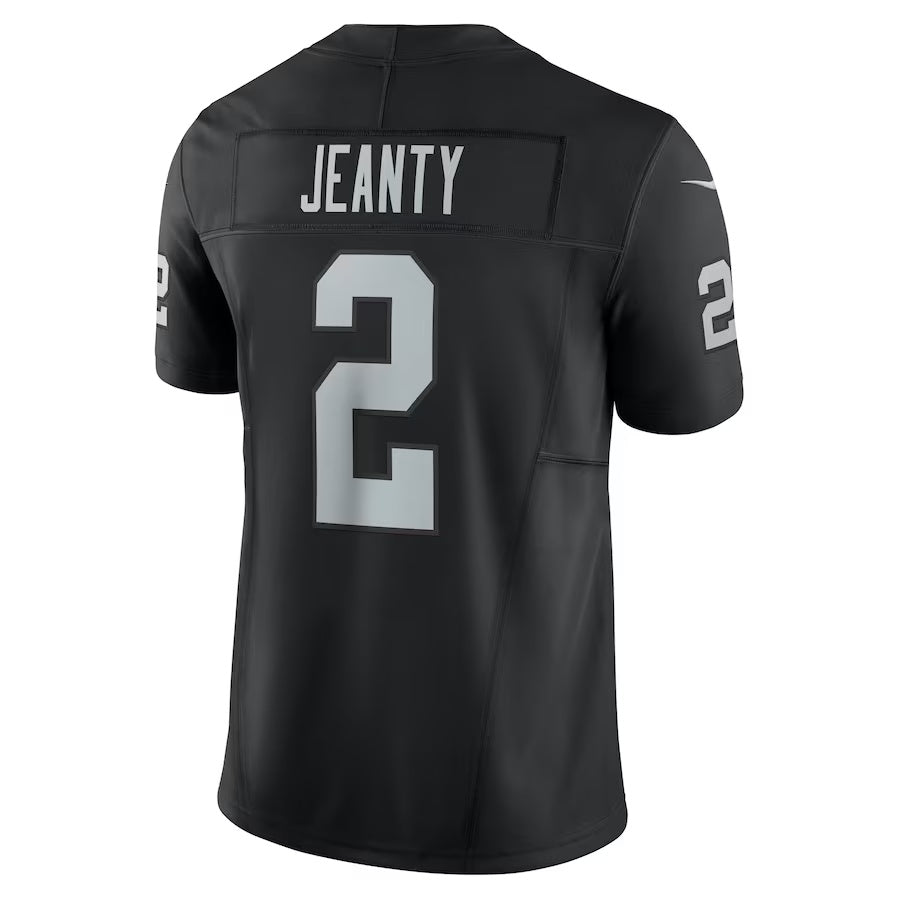 LV.Raiders #2 Ashton Jeanty Black Vapor F.U.S.E. Limited Jersey Stitched American Football Jerseys