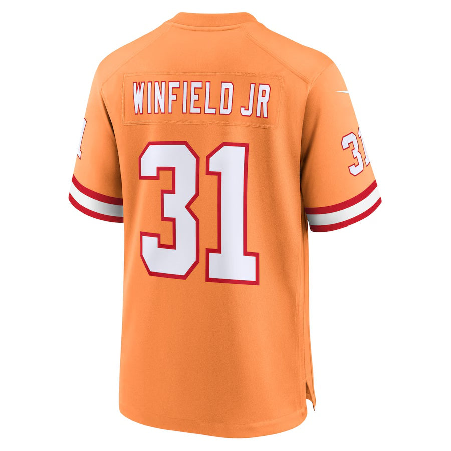 TB.Buccaneers #31 Antoine Winfield Jr. Creamsicle Vapor F.U.S.E. Limited Jersey Stitched American Football Jerseys
