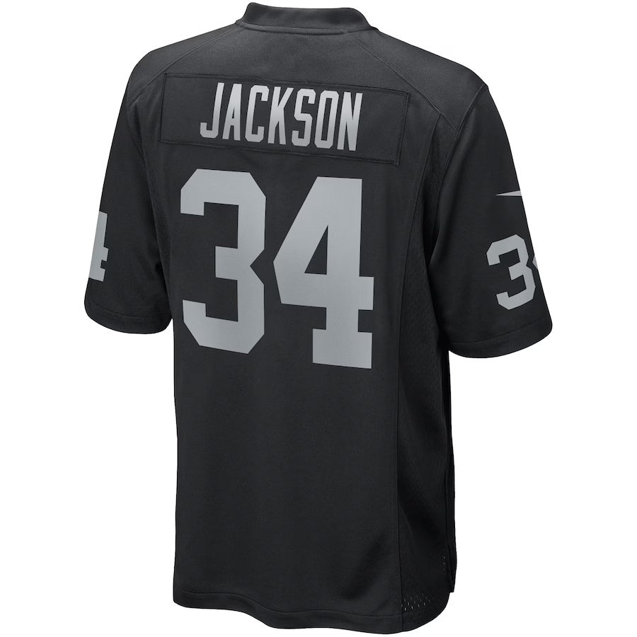 LV.Raiders #34 Bo Jackson Black Vapor F.U.S.E. Limited Jersey Stitched American Football Jerseys