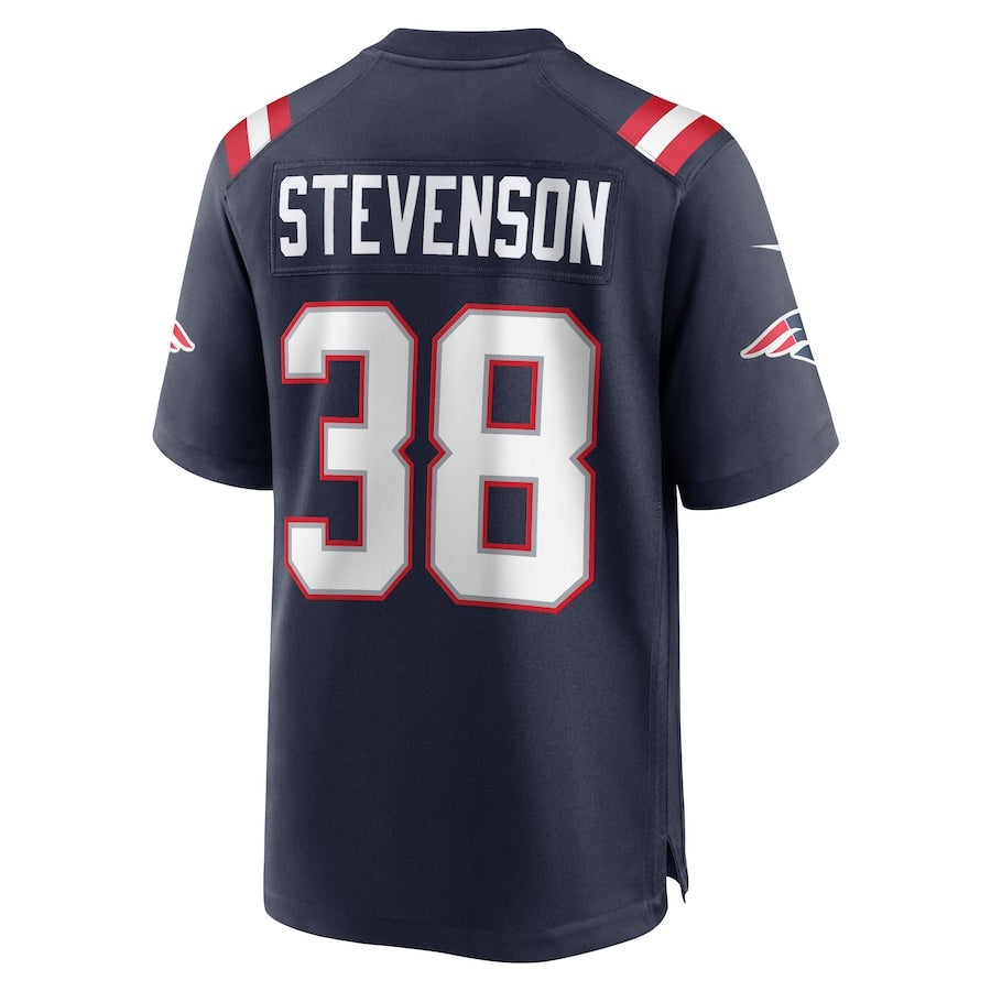 NE.Patriots #38 Rhamondre Stevenson Navy Vapor F.U.S.E. Limited Jersey Stitched American Football Jerseys