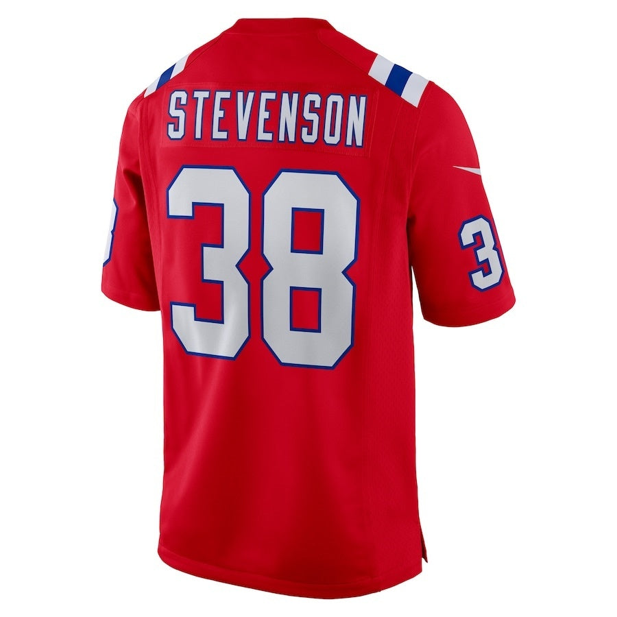 NE.Patriots #38 Rhamondre Stevenson Red Vapor F.U.S.E. Limited Jersey Stitched American Football Jerseys