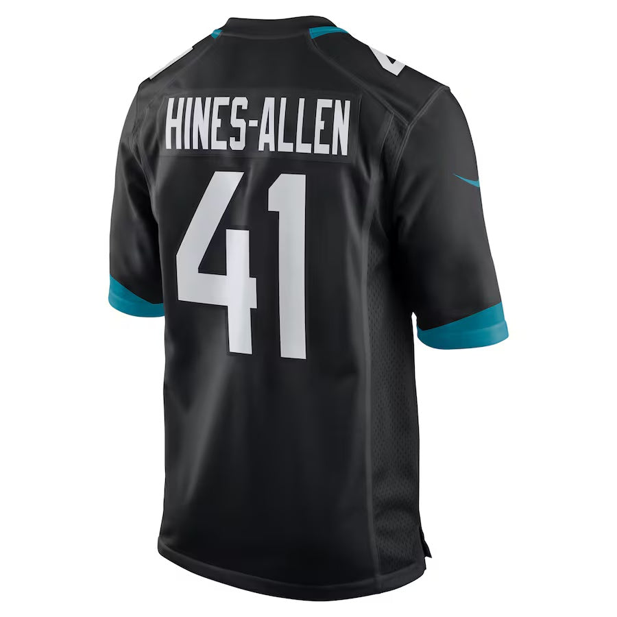 J.Jaguars #41 Josh Hines-Allen Black Vapor F.U.S.E. Limited Jersey Stitched American Football Jerseys