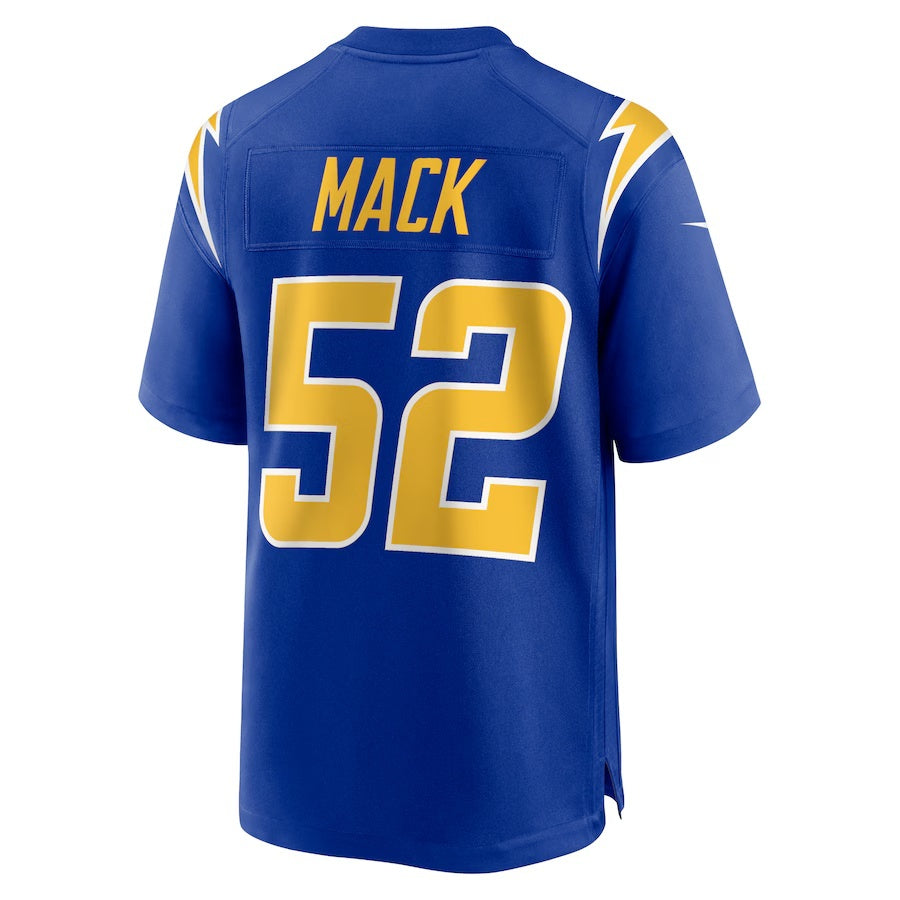 LA.Chargers #52 Khalil Mack Royal Vapor F.U.S.E. Limited Jersey Stitched American Football Jerseys