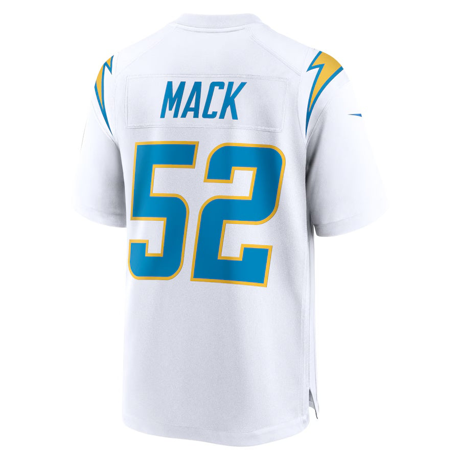 LA.Chargers #52 Khalil Mack White Vapor F.U.S.E. Limited Jersey Stitched American Football Jerseys