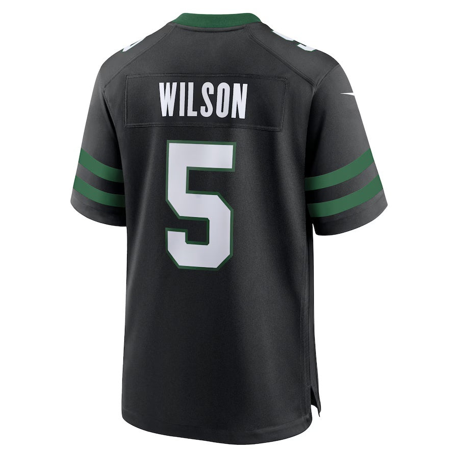 NY.Jets #5 Garrett Wilson Black Vapor F.U.S.E. Limited Jersey Stitched American Football Jerseys
