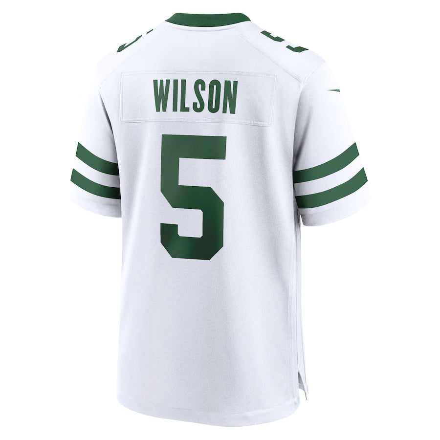NY.Jets #5 Garrett Wilson White Vapor F.U.S.E. Limited Jersey Stitched American Football Jerseys