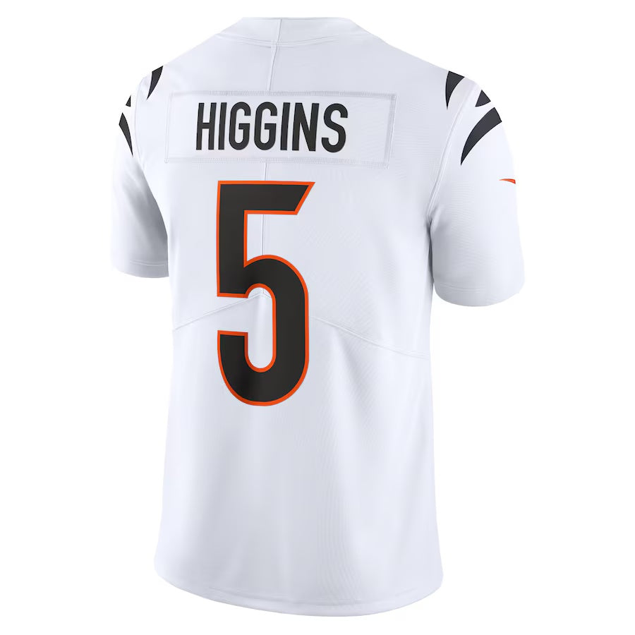 C.Bengals #5 Tee Higgins White Vapor F.U.S.E. Limited Jersey Stitched American Football Jerseys