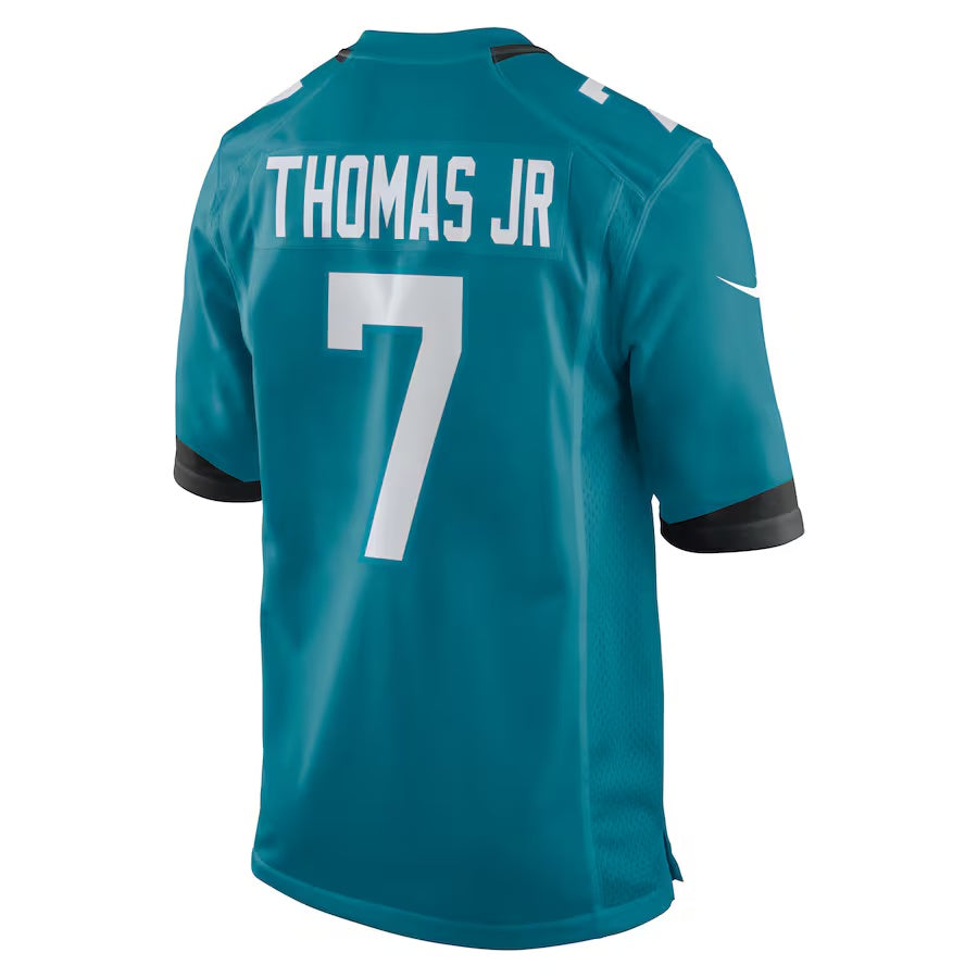J.Jaguars #7 Brian Thomas Jr Teal Vapor F.U.S.E. Limited Jersey Stitched American Football Jerseys