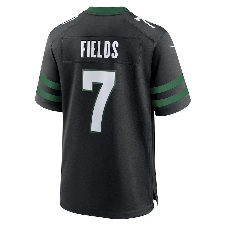 NY.Jets #7 Justin Fields Black Vapor F.U.S.E. Limited Jersey Stitched American Football Jerseys