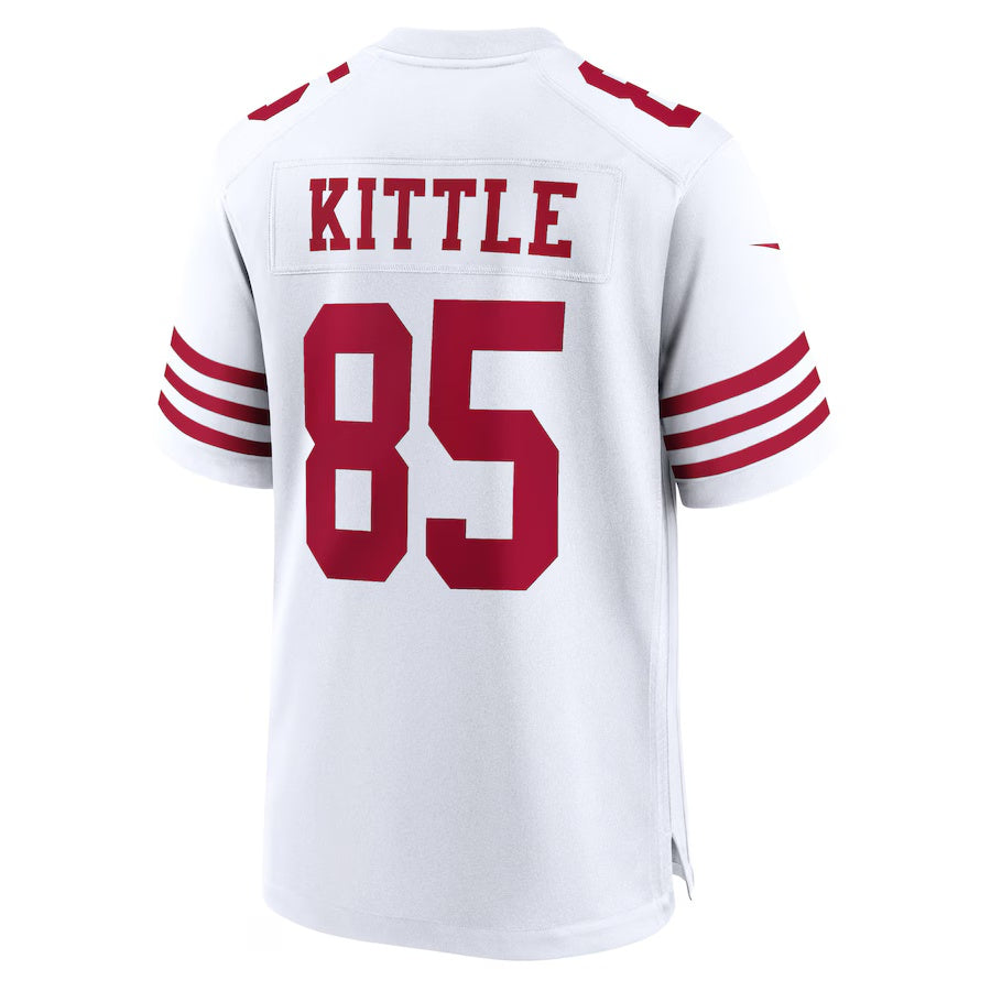 SF.49ers #85 George Kittle White Vapor F.U.S.E. Limited Jersey Stitched American Football Jersey