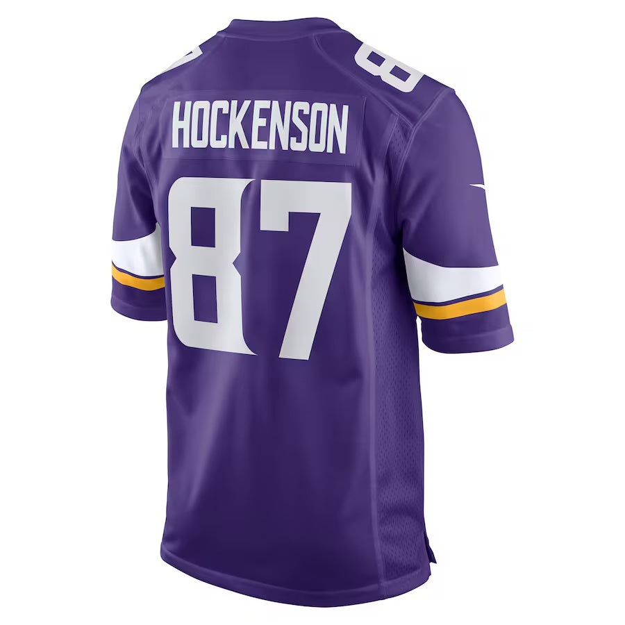 MN.Vikings #87 T.J. Hockenson Purple Vapor F.U.S.E. Limited Jersey Stitched American Football Jerseys