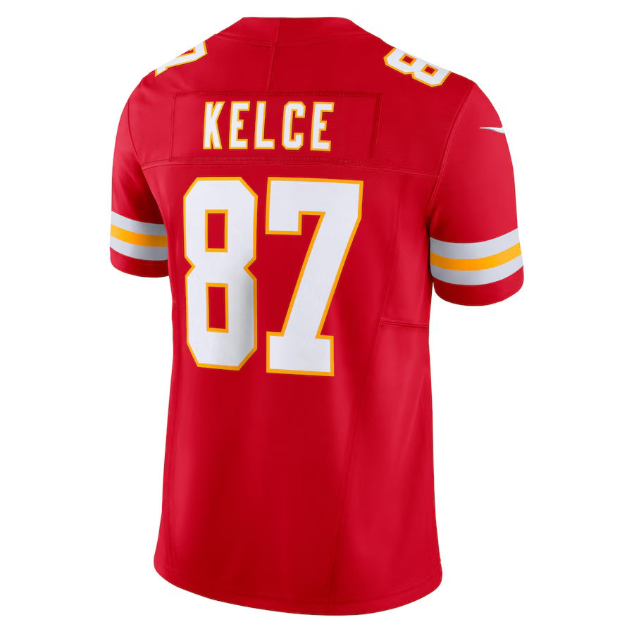 KC.Chiefs #87 Travis Kelce Red Vapor F.U.S.E. Limited Jersey Stitched American Football Jerseys