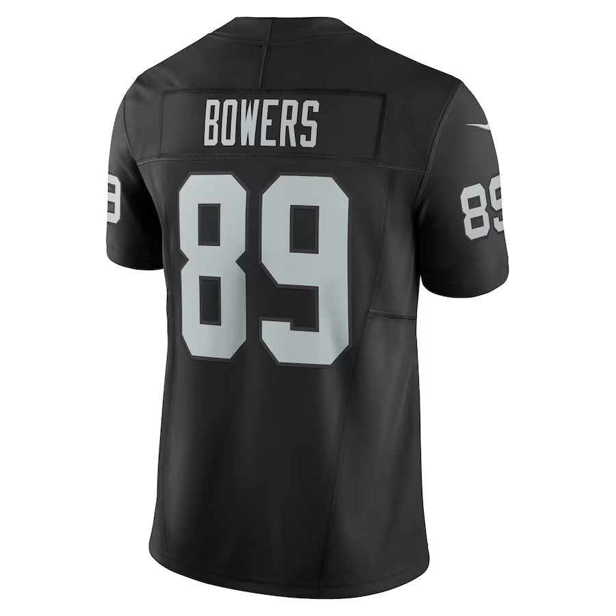 LV.Raiders #89 Brock Bowers Black Vapor F.U.S.E. Limited Jersey Stitched American Football Jerseys