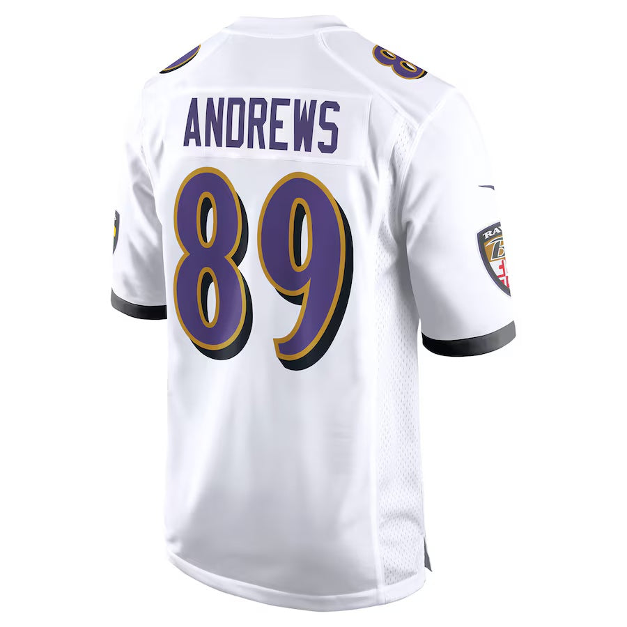 B.Ravens #89 Mark Andrews White Vapor F.U.S.E. Limited Jersey Stitched American Football Jerseys