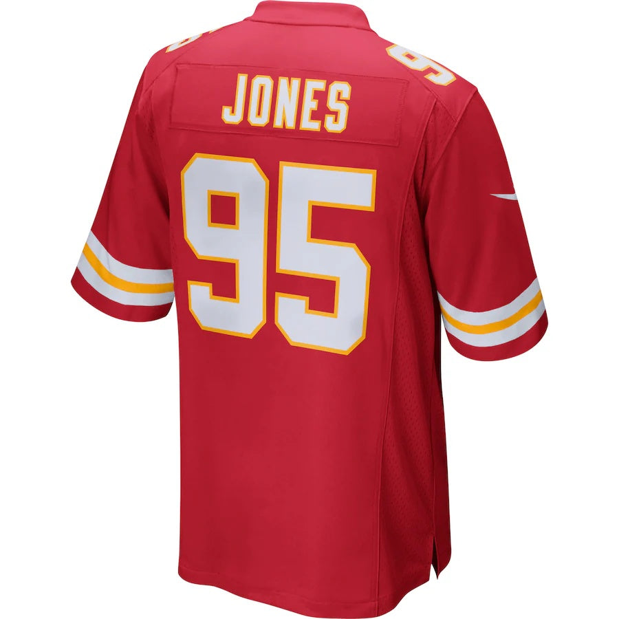 KC.Chiefs #95 Chris Jones Red Vapor F.U.S.E. Limited Jersey Stitched American Football Jerseys