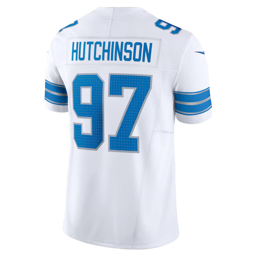 D.Lions #97 Aidan Hutchinson White Vapor F.U.S.E. Limited Jersey Stitched American Football Jerseys