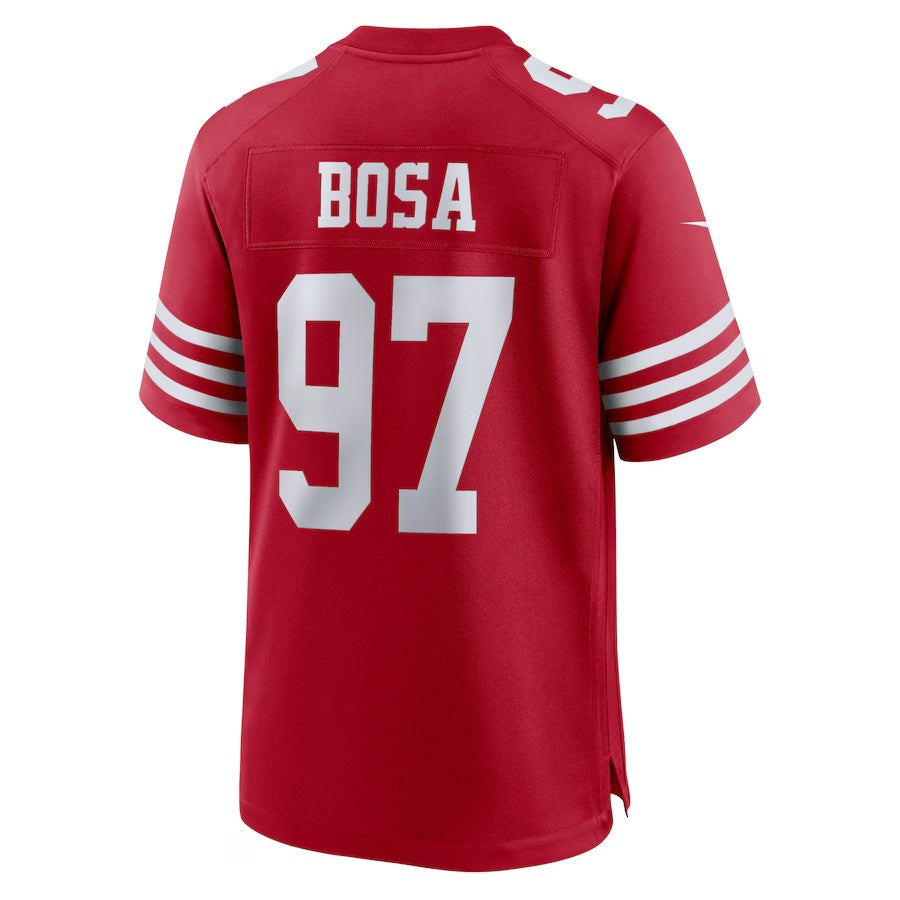 SF.49ers #97 Nick Bosa Scarlet Vapor F.U.S.E. Limited Jersey Stitched American Football Jersey