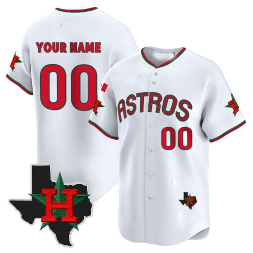 Custom Houston Astros Mexico Texas Patch Vapor Premier Limited V3 ¡§C All Stitched Baseball Jersey