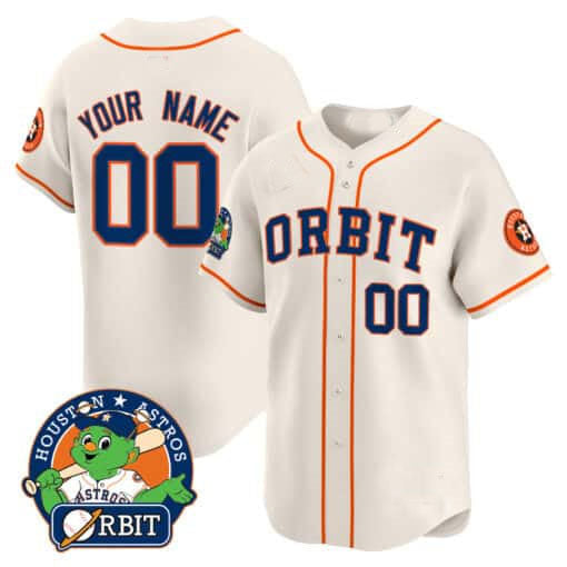 Custom Houston Astros Orbit Patch Vapor Premier Limited ¡§C All Stitched Baseball Jersey