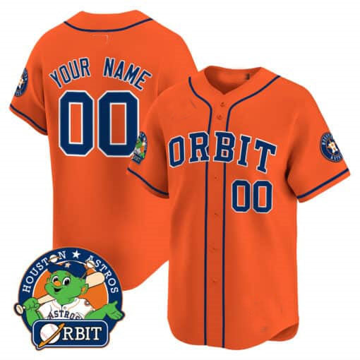 Custom Houston Astros Orbit Patch Vapor Premier Limited ¡§C All Stitched Baseball Jersey