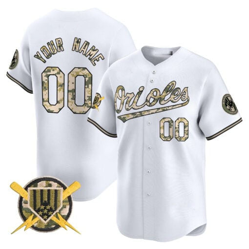 Custom Baltimore Orioles Armed Forces Day Vapor Premier Limited ¡§C All Stitched Baseball Jersey