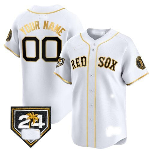 Custom Boston Red Sox 2024 Spring Training Patch Vapor Premier Limited¡§C All Stitched Baseball Jersey