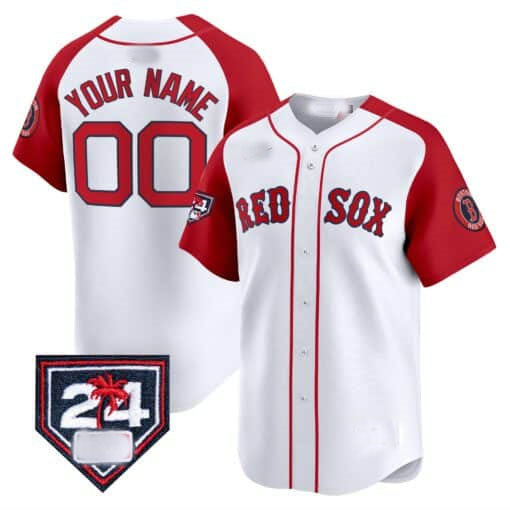Custom Boston Red Sox 2024 Spring Training Patch Vapor Premier Limited¡§C All Stitched Baseball Jersey