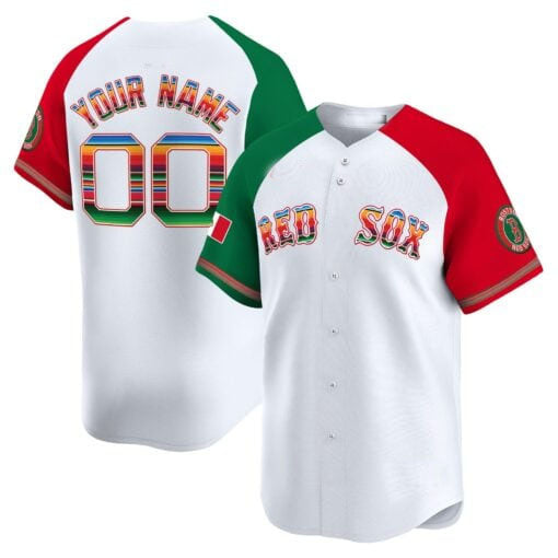 Custom Boston Red Sox Mexico Vapor Premier Limited¡§C All Stitched Baseball Jersey