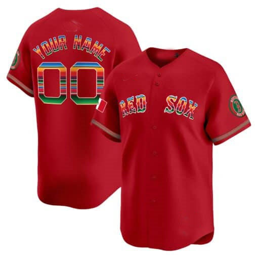 Custom Boston Red Sox Mexico Vapor Premier Limited¡§C All Stitched Baseball Jersey