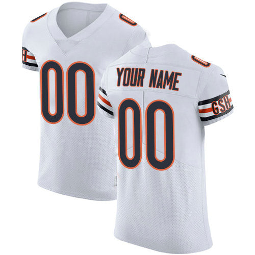 Custom C.Bears Jersey White Vapor F.U.S.E. Stitched Personalization Football Jerseys