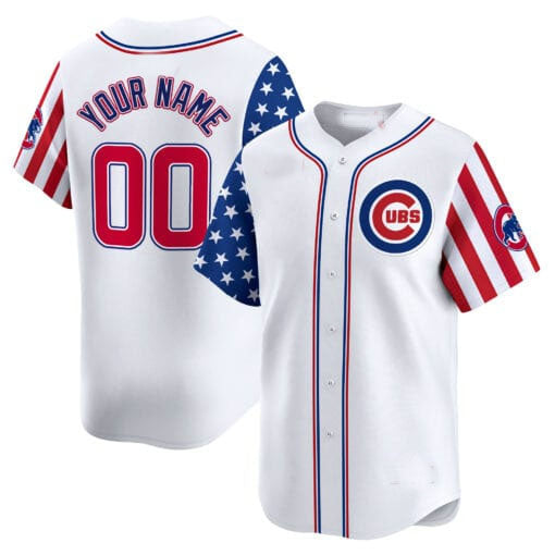 Custom Chicago Cubs 2024 Independence Day Vapor Premier Limited¡§C All Stitched Baseball Jersey