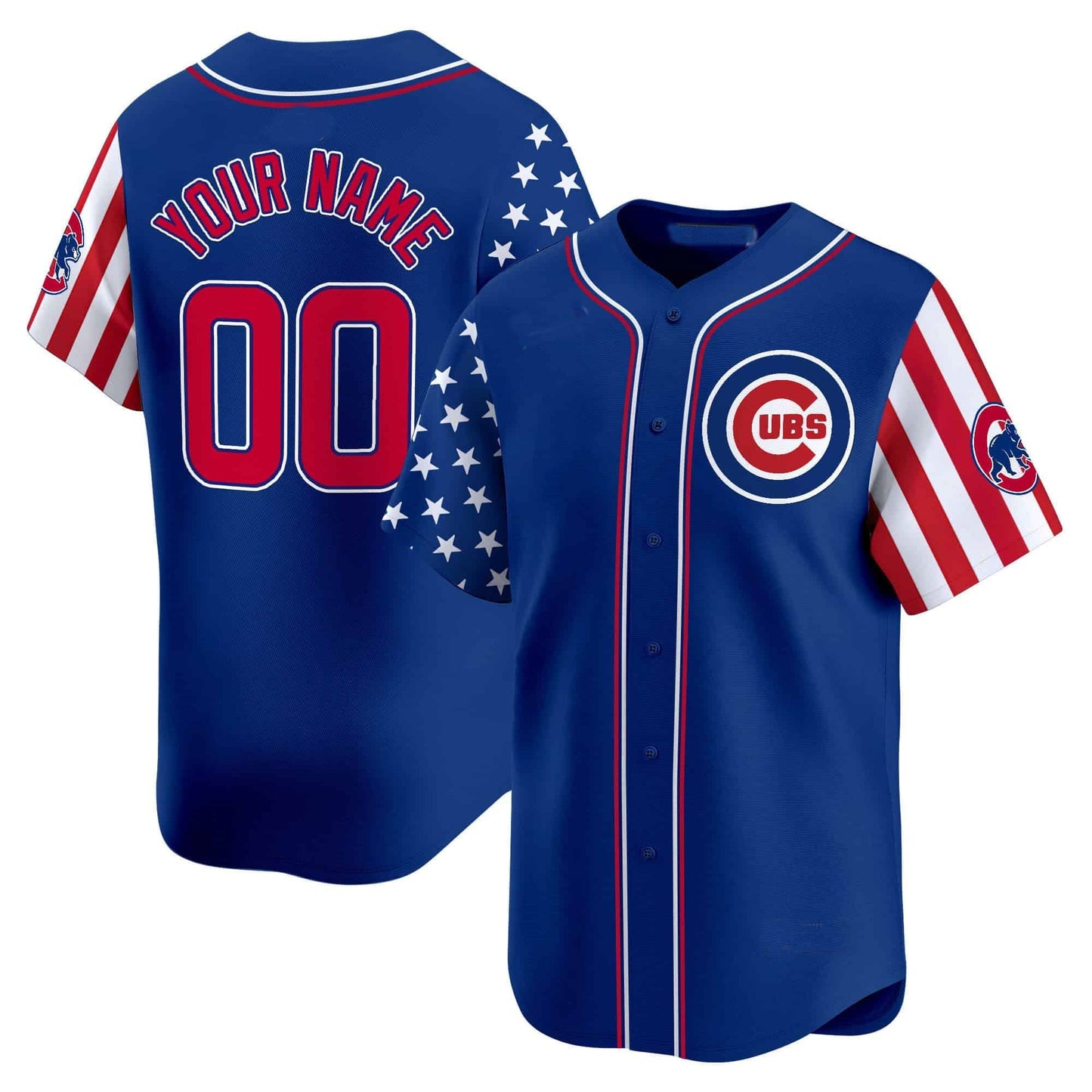 Custom Chicago Cubs 2024 Independence Day Vapor Premier Limited¡§C All Stitched Baseball Jersey