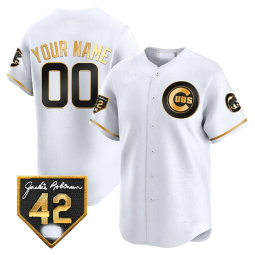 Custom Chicago Cubs 2024 Jackie Robinson Patch Vapor Premier Limited V2¡§C All Stitched Baseball Jersey