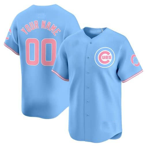 Custom Chicago Cubs Bubblegum Pink Vapor Premier Limited¡§C All Stitched Baseball Jersey