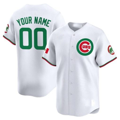 Custom Chicago Cubs Mexico Vapor Premier Limited V3¡§C All Stitched Baseball Jersey