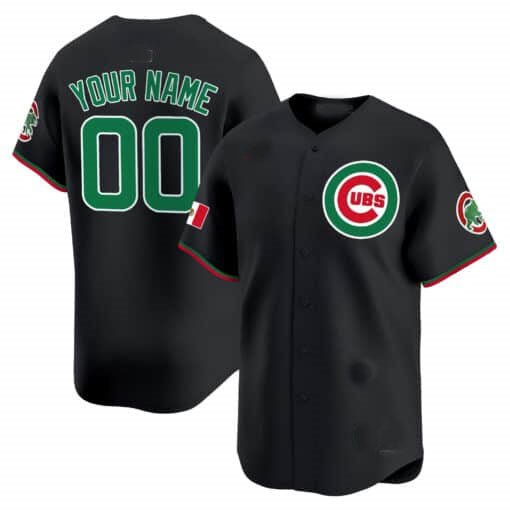 Custom Chicago Cubs Mexico Vapor Premier Limited V3¡§C All Stitched Baseball Jersey