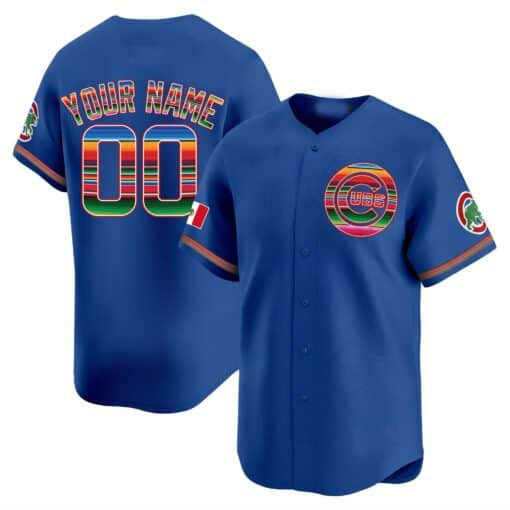 Custom Chicago Cubs Mexico Vapor Premier Limited¡§C All Stitched Baseball Jersey