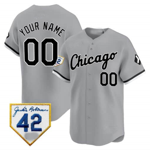 Custom Chicago White Sox 2024 Jackie Robinson Patch Vapor Premier Limited¡§C All Stitched Baseball Jersey