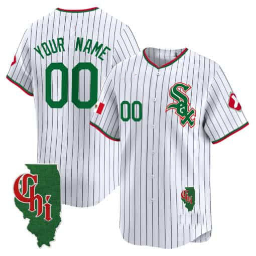 Custom Chicago White Sox Mexico Vapor Premier Limited ¡§C Illinois Patch ¡§C All Stitched Baseball Jersey