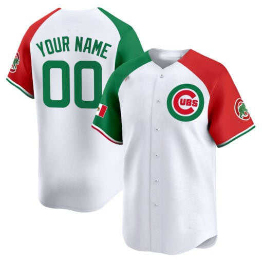 Custom Chicago Cubs Mexico Vapor Premier Limited V3¡§C All Stitched Baseball Jersey